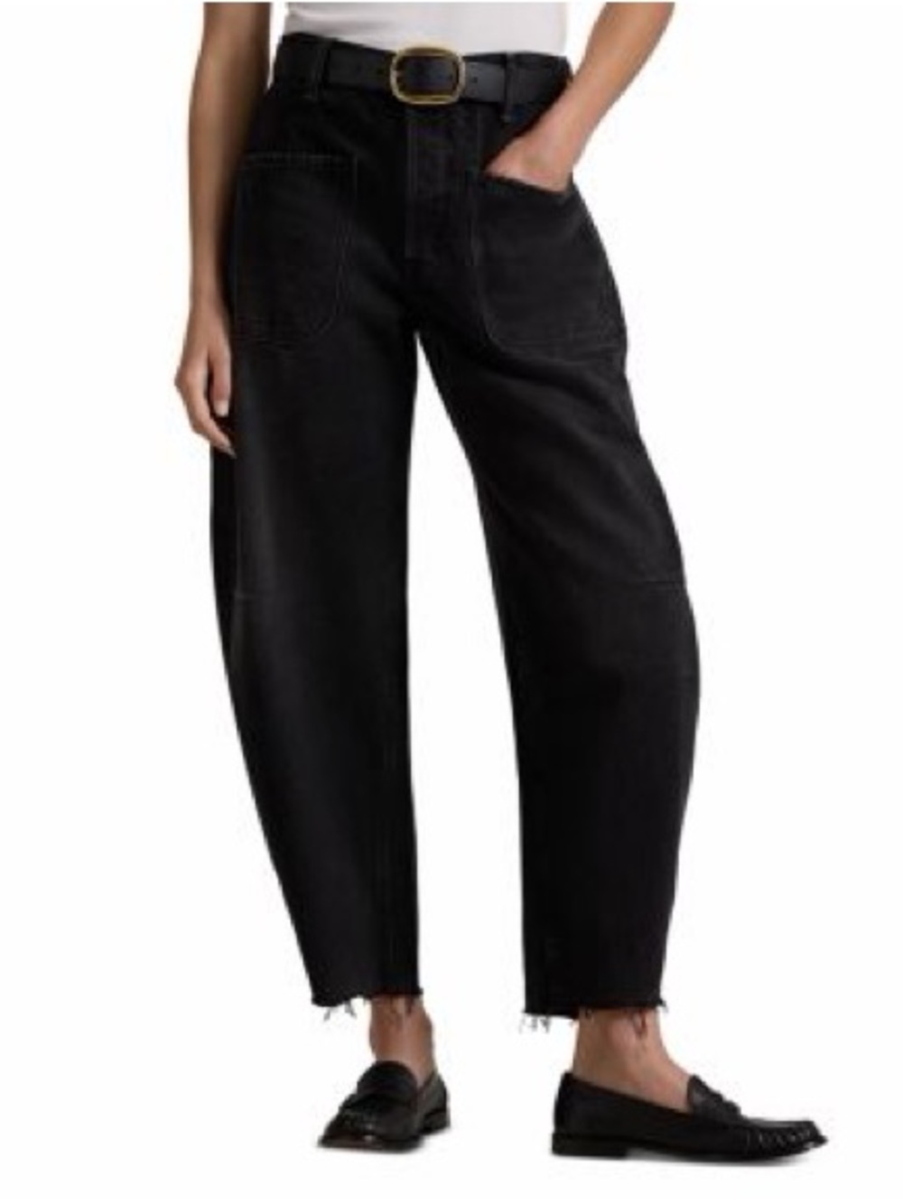 Polo Ralph Lauren Black Barrel Jeans NWT size 27
